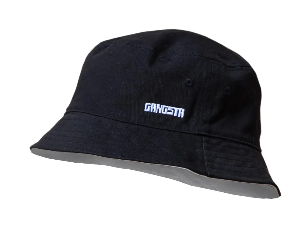 Bucket Gangsta Reversible Unisex Negro-Beige - Image 2