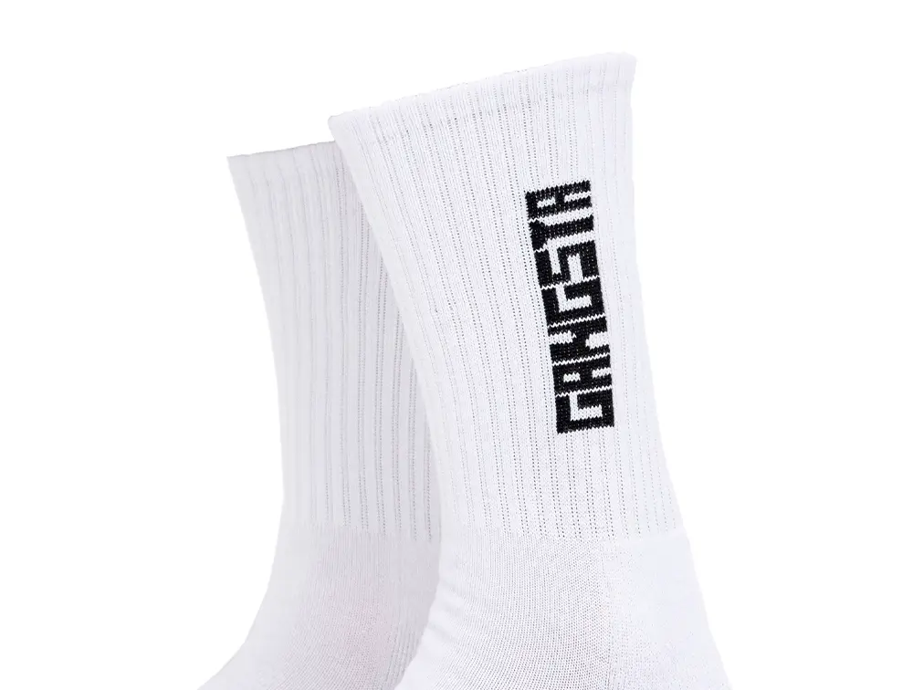 Calcetin Gangsta Mid Brand Unisex Blanco - Image 3