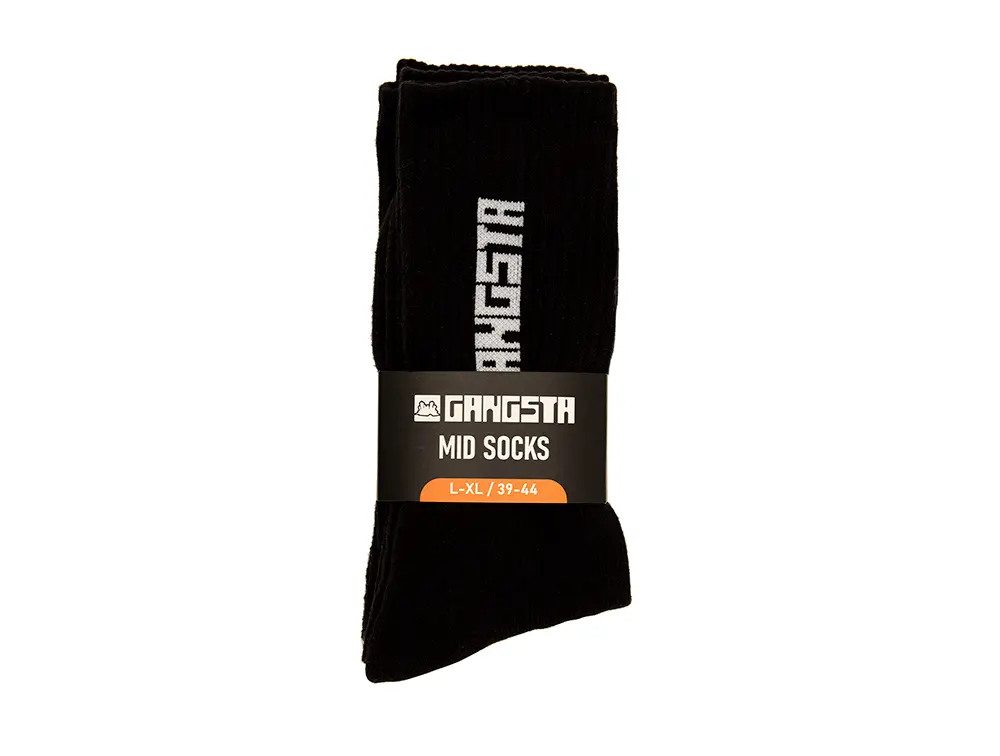 Calcetin Gangsta Mid Brand Unisex Negro - Image 2