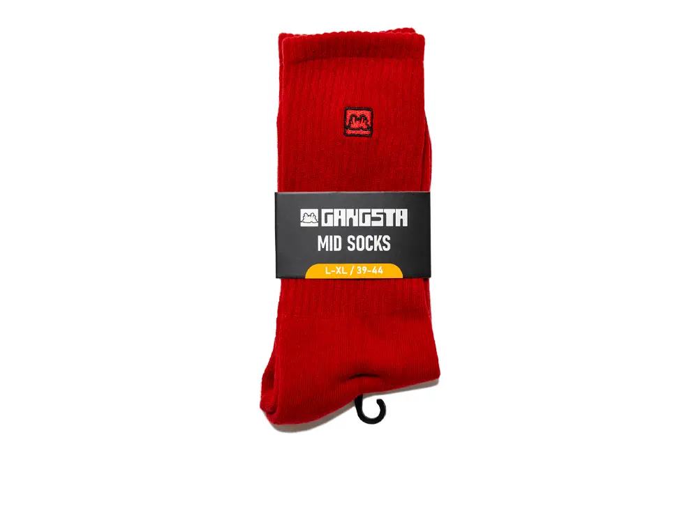 Calcetin Gangsta Mid Icon Unisex Rojo - Image 2