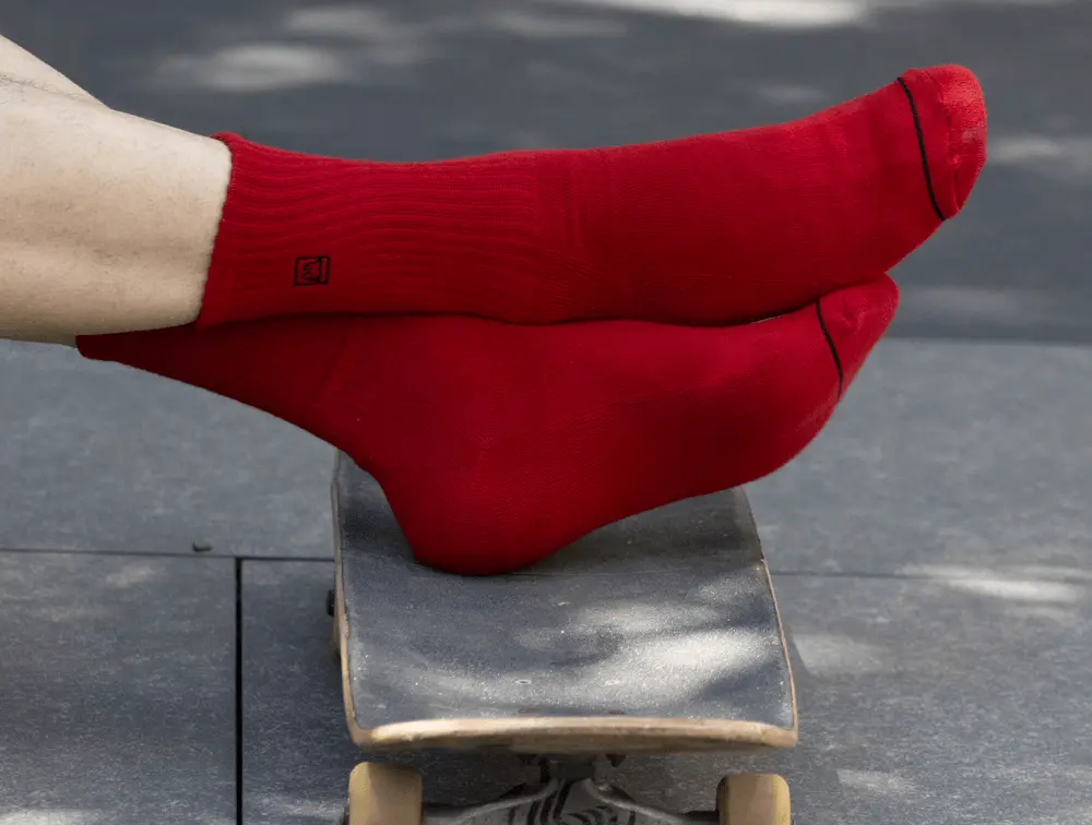 Calcetin Gangsta Mid Icon Unisex Rojo - Image 4