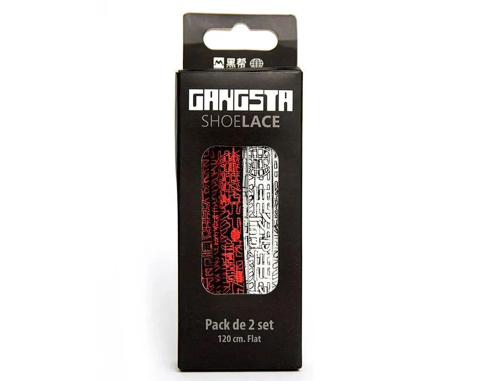 Cordones Gangsta History Unisex Blanco