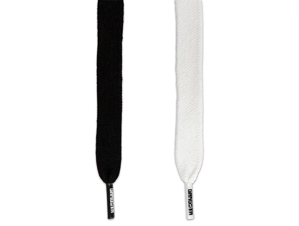 Cordones Gangsta SL Wide black-white - Image 2