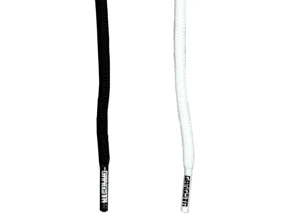 Cordones Gangsta Sl Round 2 Unisex Negro-Blanco - Image 2