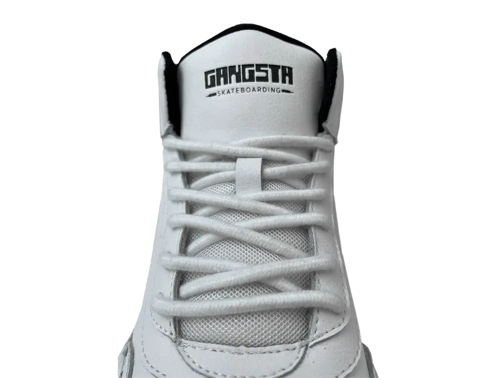 Cordones Gangsta Sl Round 2 Unisex Negro-Blanco - Image 4