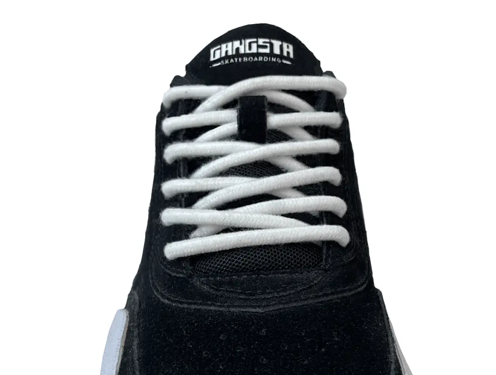 Cordones Gangsta Sl Round 2 Unisex Negro-Blanco - Image 5