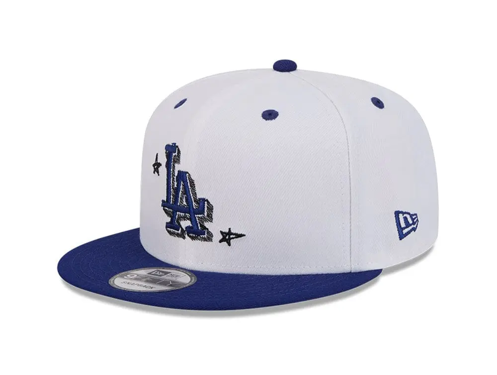 Jockey New Era 950 Los Angeles Dodgers MLB Official Doodles Unisex Blanco - Image 6