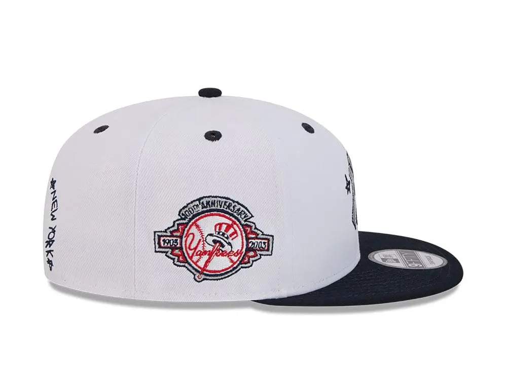 Jockey New Era 950 New York Yankees MLB Official Doodles Unisex Blanco - Image 4