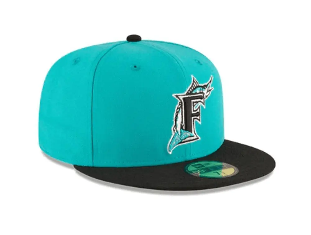 Jockey New Era Mlb 5950 Wool Ws Florida Marlins 1997 Unisex Celeste - Image 4
