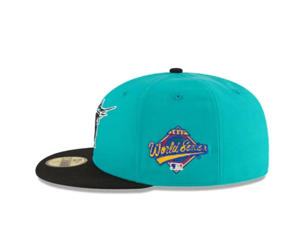 Jockey New Era Mlb 5950 Wool Ws Florida Marlins 1997 Unisex Celeste - Image 5