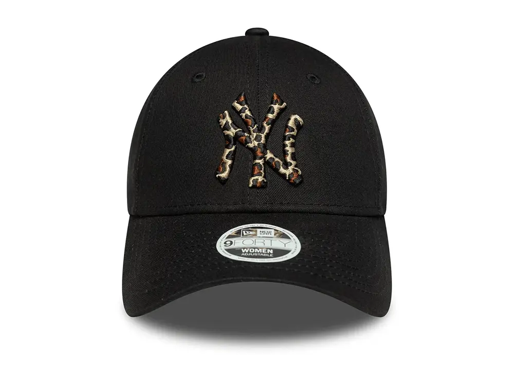 Jockey New Era Mlb 940 New York Yankees Leopard Infill Mujer Negro - Image 2