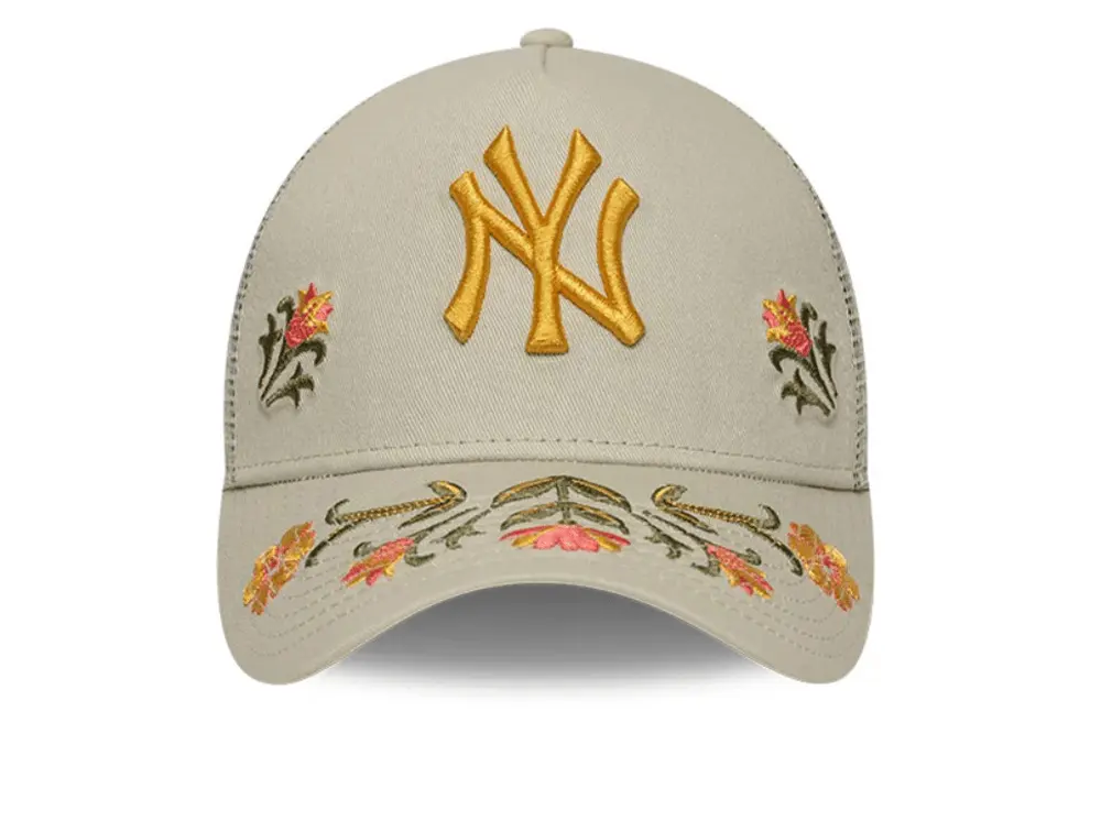 Jockey New Era Mlb 940 New York Yankees Unisex Floral Beige - Image 2