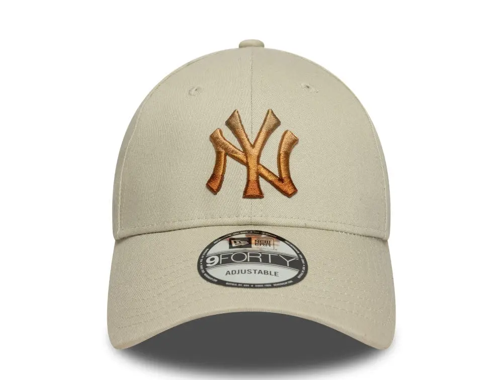 Jockey New Era Mlb 940 New York Yankees Unisex Beige - Image 2