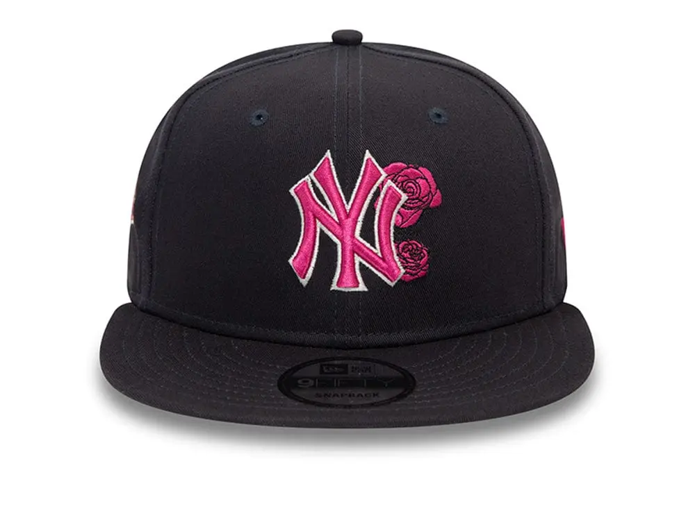 Jockey New era Mlb 950 New York Yankees Flower Unisex Azul - Rosado - Image 2