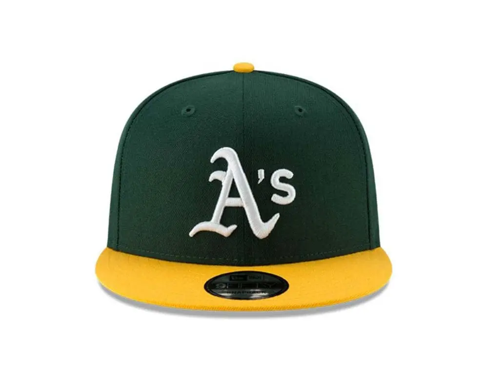 Jockey New Era Mlb 950 Oakland Athletics Unisex Verde-Amarillo - Image 2