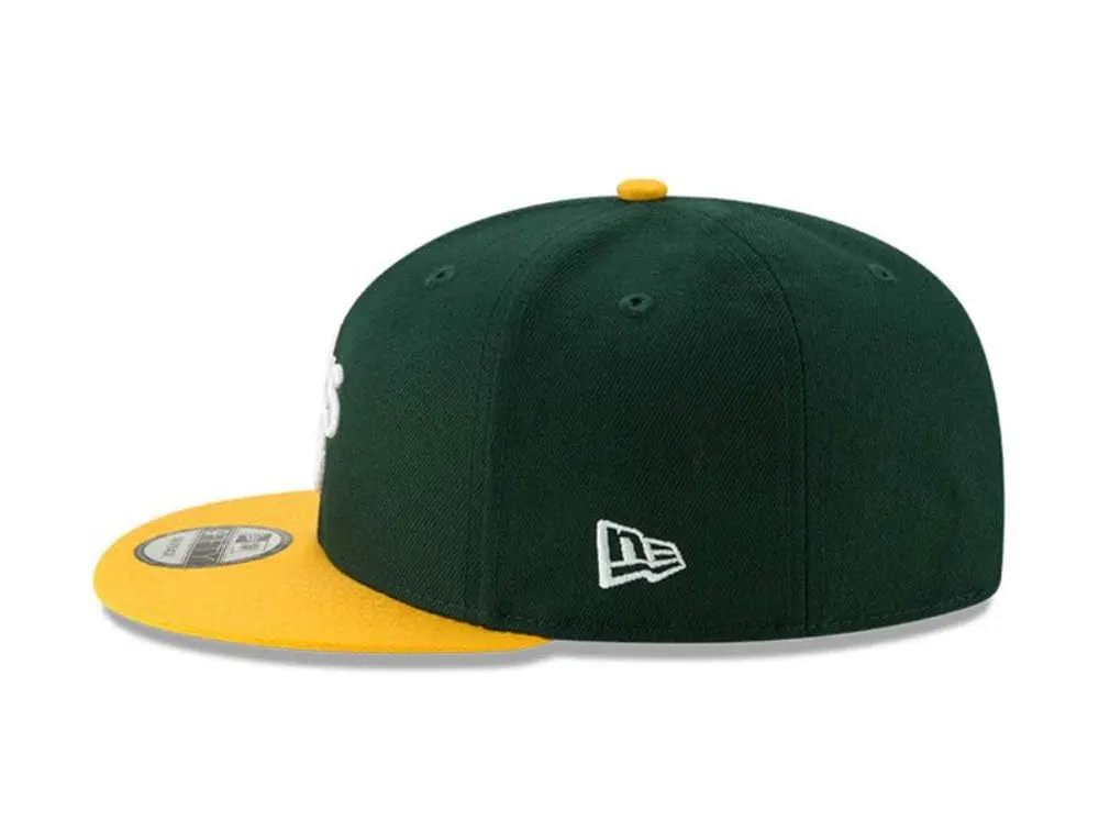 Jockey New Era Mlb 950 Oakland Athletics Unisex Verde-Amarillo - Image 4