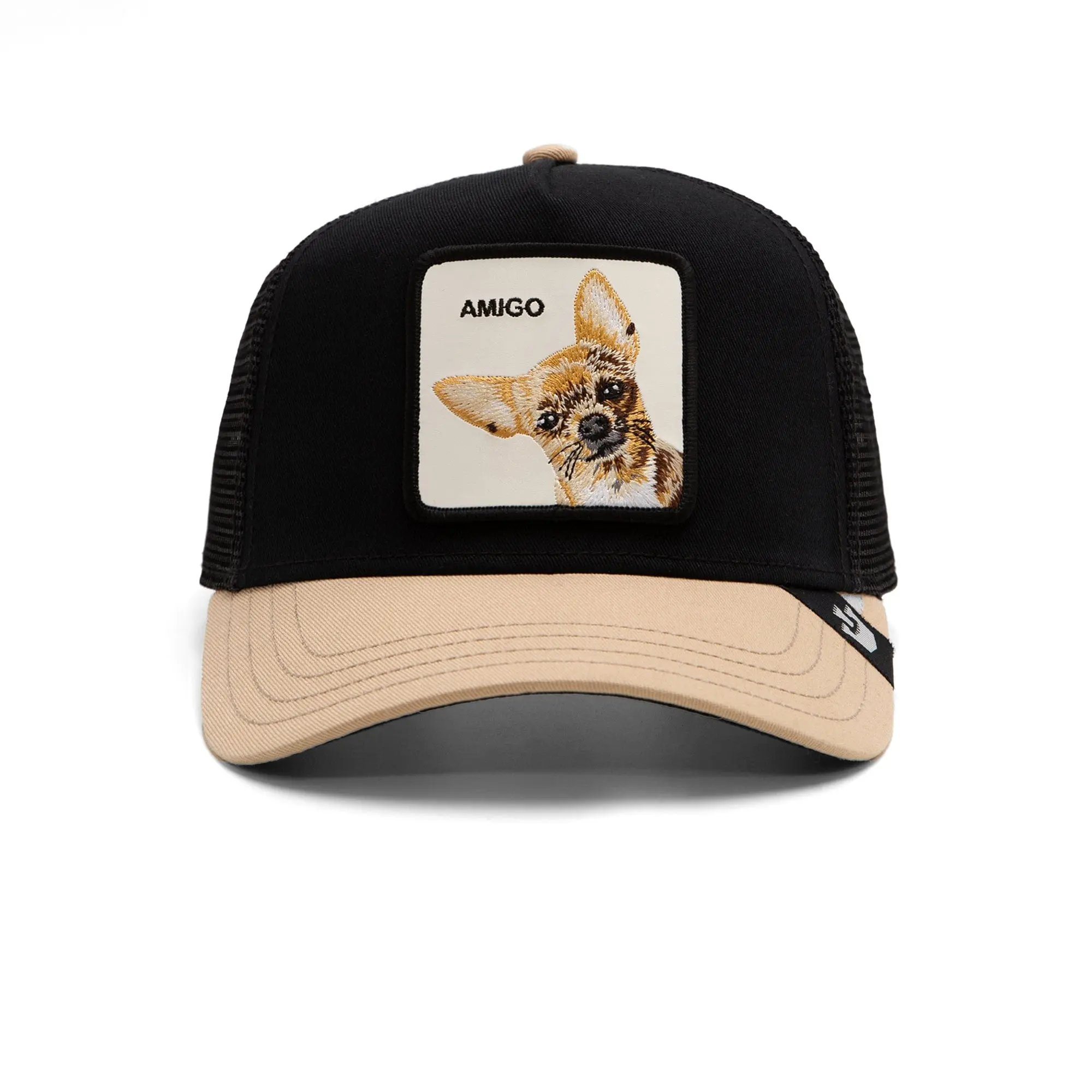 Jockey Trucker Goorin Bros The Amigo Unisex Negro Beige - Image 2