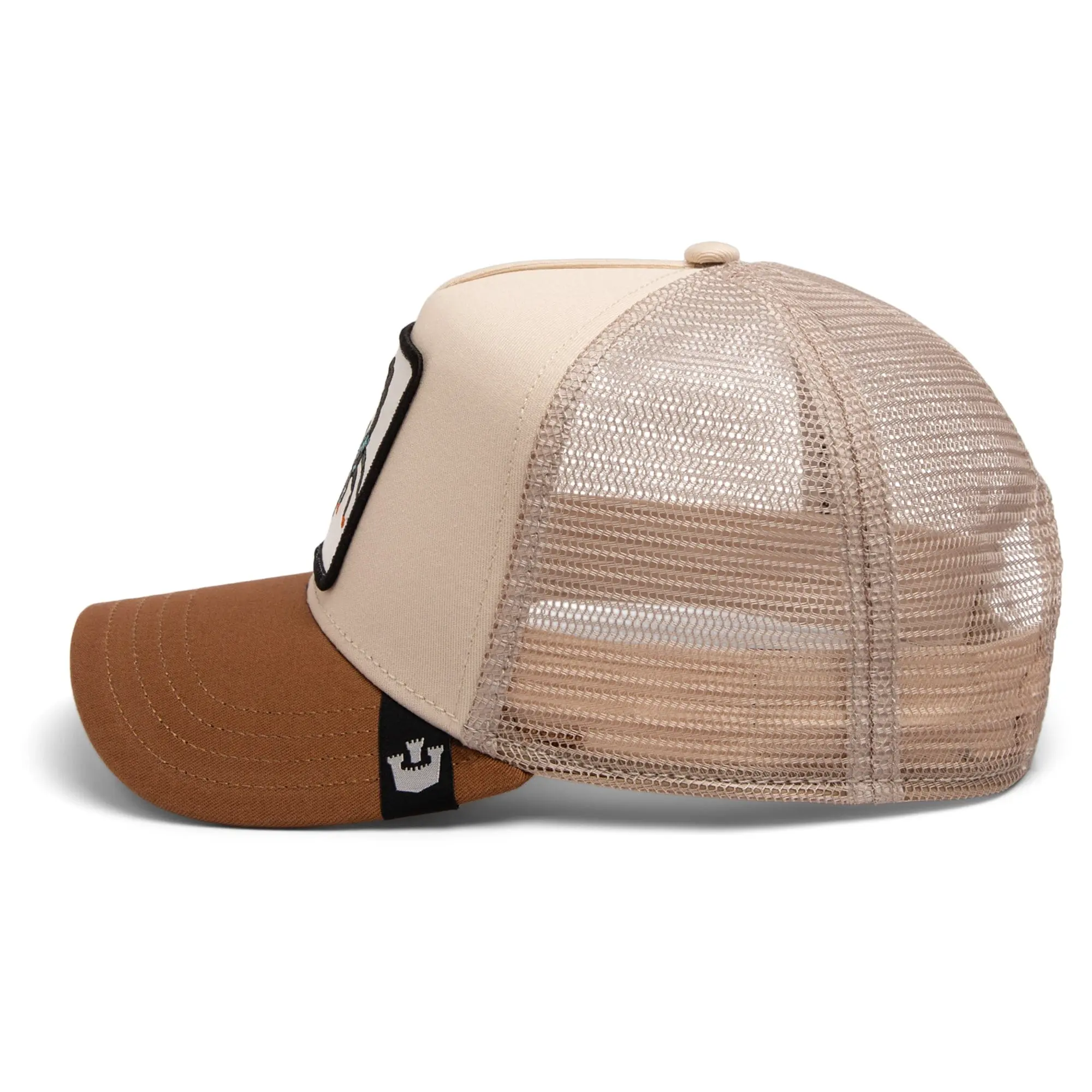 Jockey Trucker Goorin Bros The Deadliest Scorpion Unisex Beige Café - Image 3