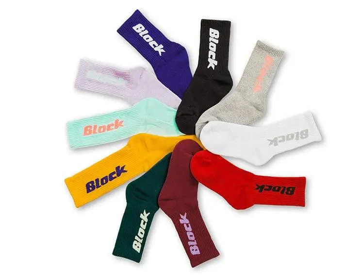 Calcetin Largo Block Unisex Morado - Image 8