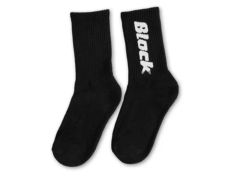 Calcetin Largo Block Unisex Negro - Image 5