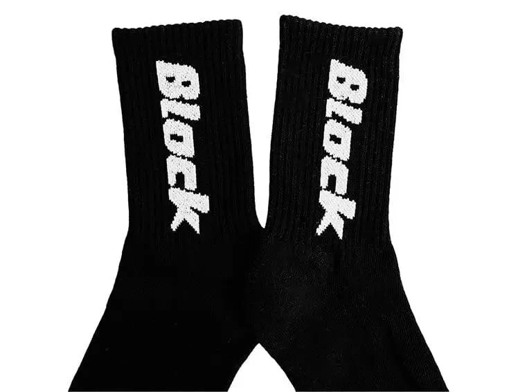 Calcetin Largo Block Unisex Negro - Image 6