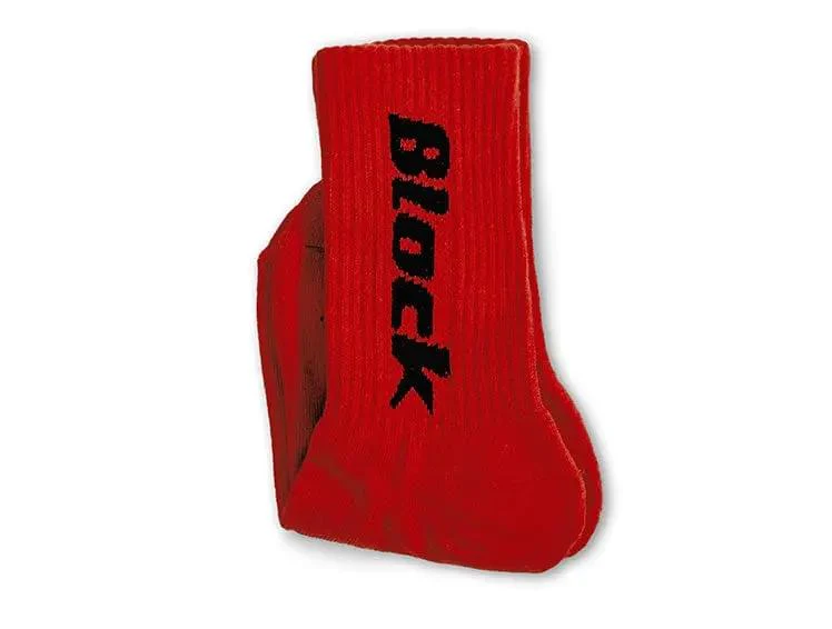 Calcetin Largo Block Unisex Rojo - Image 4