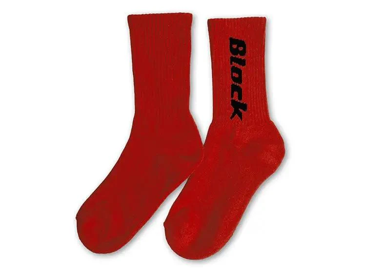 Calcetin Largo Block Unisex Rojo - Image 5