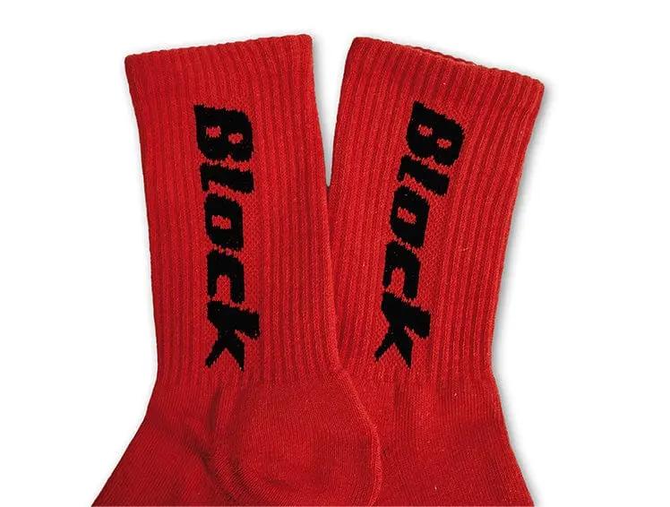 Calcetin Largo Block Unisex Rojo - Image 6