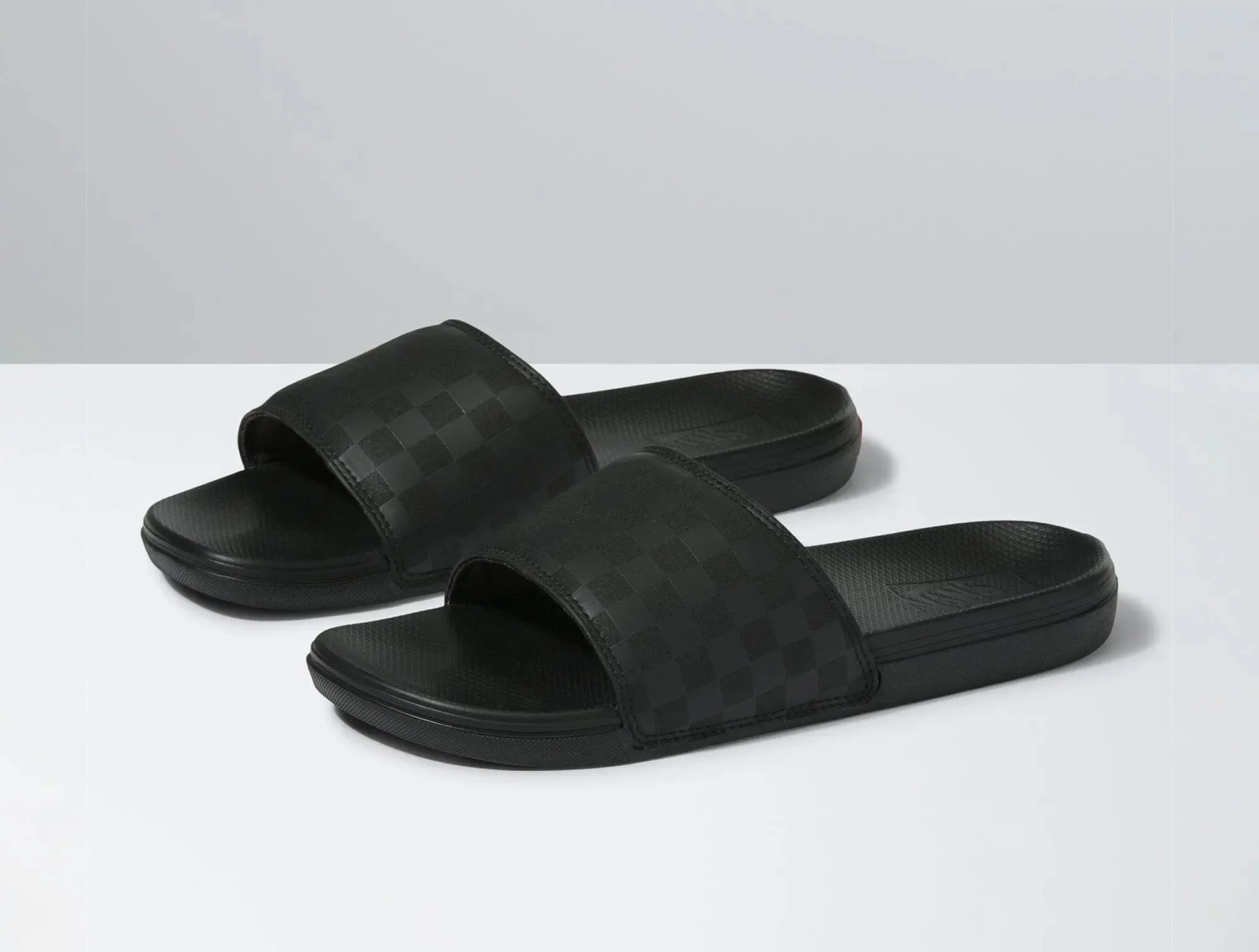Sandalia Vans La Costa Slide-On (Checkerboard) Unisex Negro - Image 4