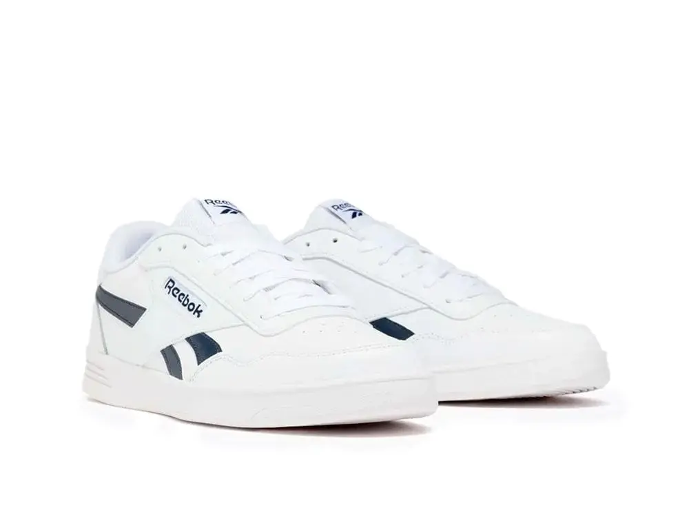 Zapatilla Reebok Court Advance Hombre Blanco - Azul - Image 2