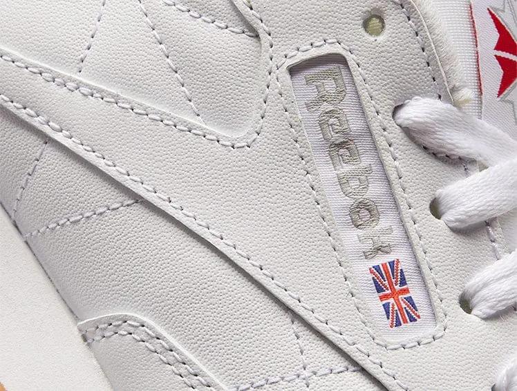Zapatilla Reebok Classic Leather Cuero Mujer Blanco - Image 13