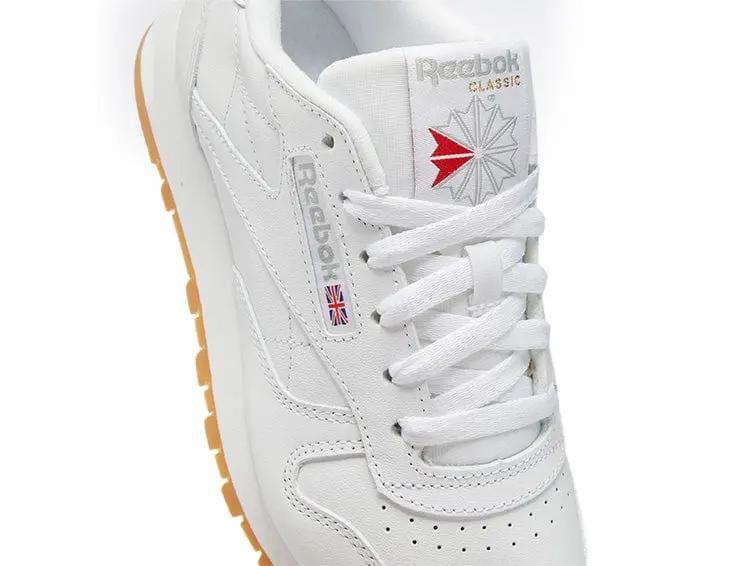 Zapatilla Reebok Classic Leather Cuero Mujer Blanco - Image 2