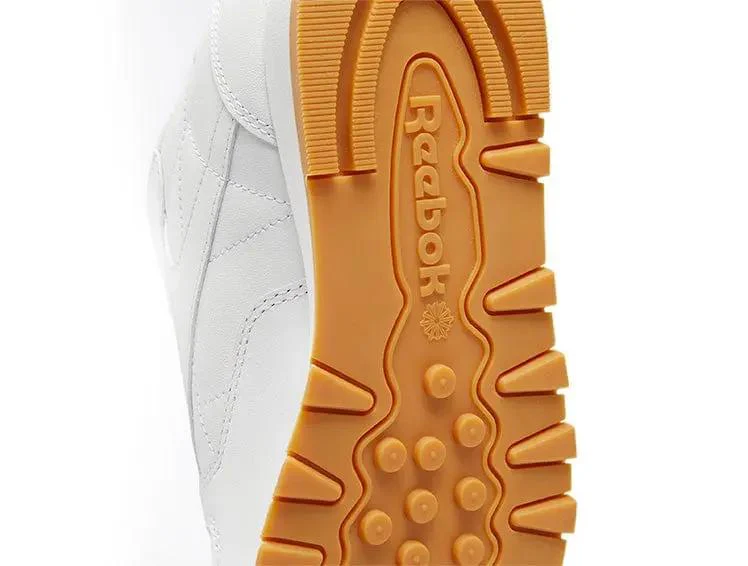Zapatilla Reebok Classic Leather Cuero Mujer Blanco - Image 5