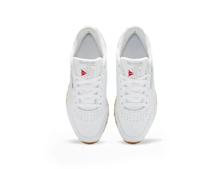 Zapatilla Reebok Classic Leather Cuero Mujer Blanco - Image 9
