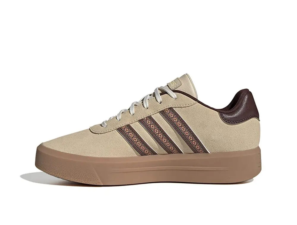 Zapatilla Adidas Court Plataforma Suede mujer Cafe - Suela Gum - Image 3