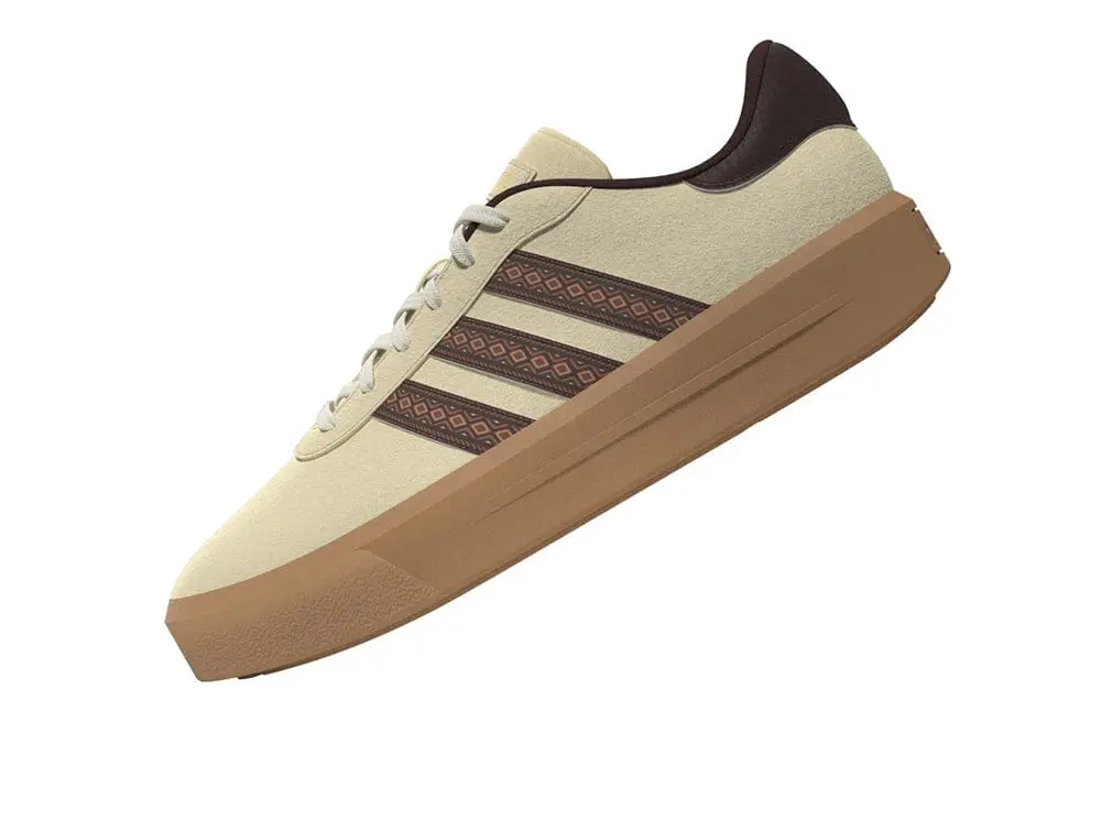 Zapatilla Adidas Court Plataforma Suede mujer Cafe - Suela Gum - Image 7
