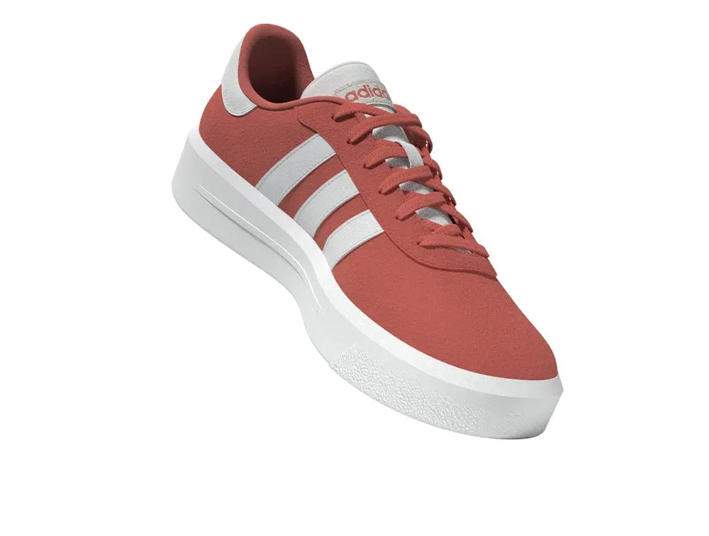 Zapatilla Adidas Court Plataforma Suede Mujer Coral - Blanco - Image 9