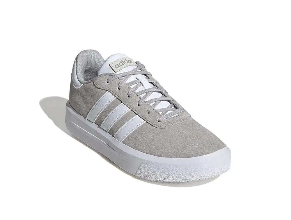 Zapatilla Adidas Court Platform Suede Mujer Gris - Image 3