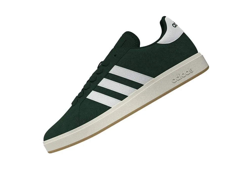 Zapatilla Adidas Grand Court Base 00s Hombre Verde - Blanco - Suela Blanco - Gum - Image 8
