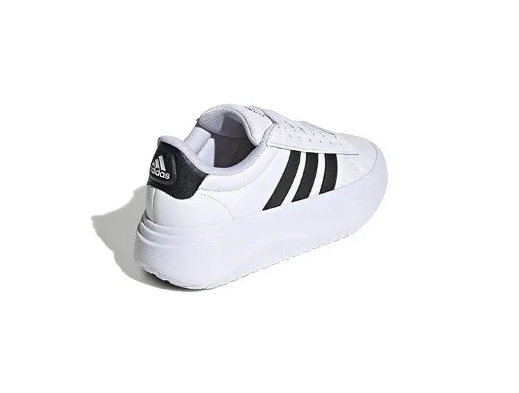 Zapatilla Adidas Grand Court Plataforma Cuero Mujer Blanco - Image 12