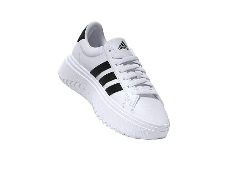 Zapatilla Adidas Grand Court Plataforma Cuero Mujer Blanco - Image 15