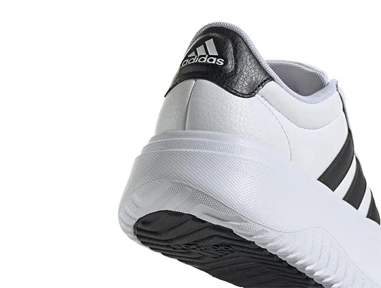 Zapatilla Adidas Grand Court Plataforma Cuero Mujer Blanco - Image 3