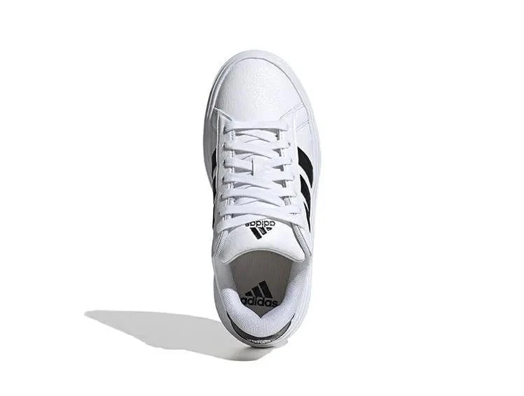 Zapatilla Adidas Grand Court Plataforma Cuero Mujer Blanco - Image 9