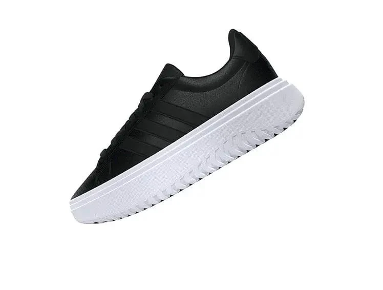 Zapatilla Adidas Grand Court Plataforma Cuero Mujer Negro - Image 14