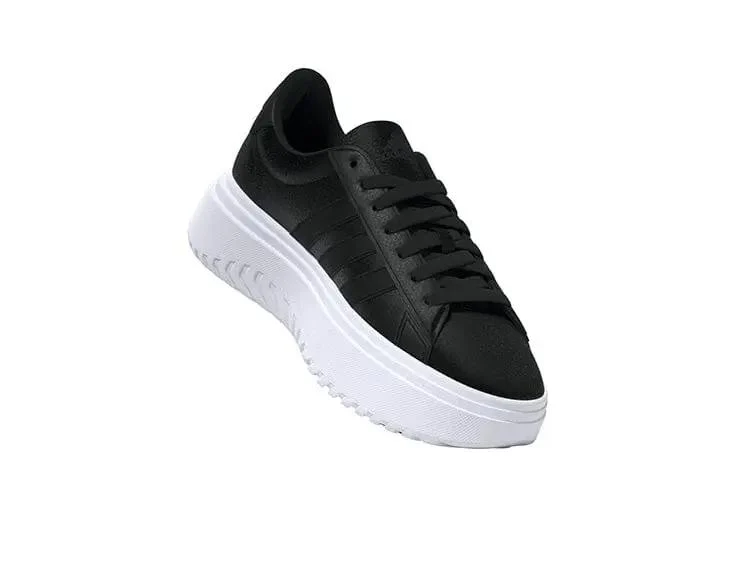 Zapatilla Adidas Grand Court Plataforma Cuero Mujer Negro - Image 16