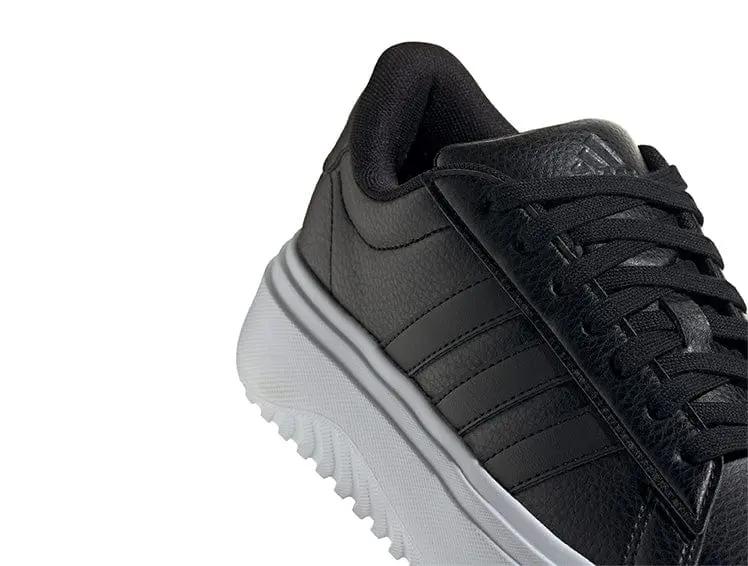 Zapatilla Adidas Grand Court Plataforma Cuero Mujer Negro - Image 2