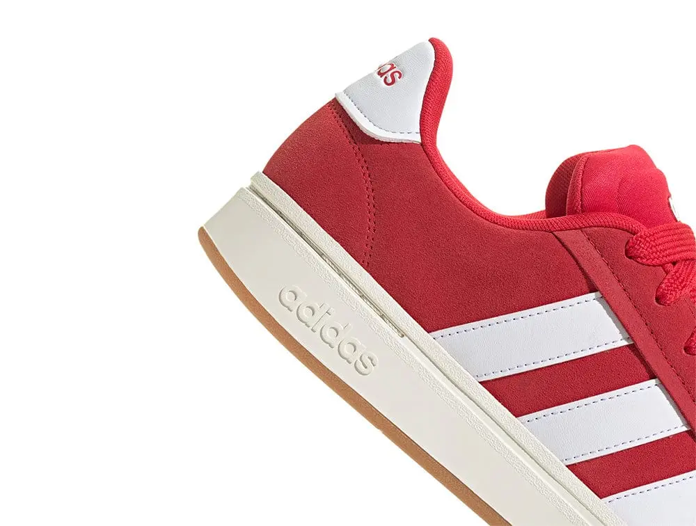Zapatilla Adidas Grand Court Unisex Rojo - Blanco - Image 3
