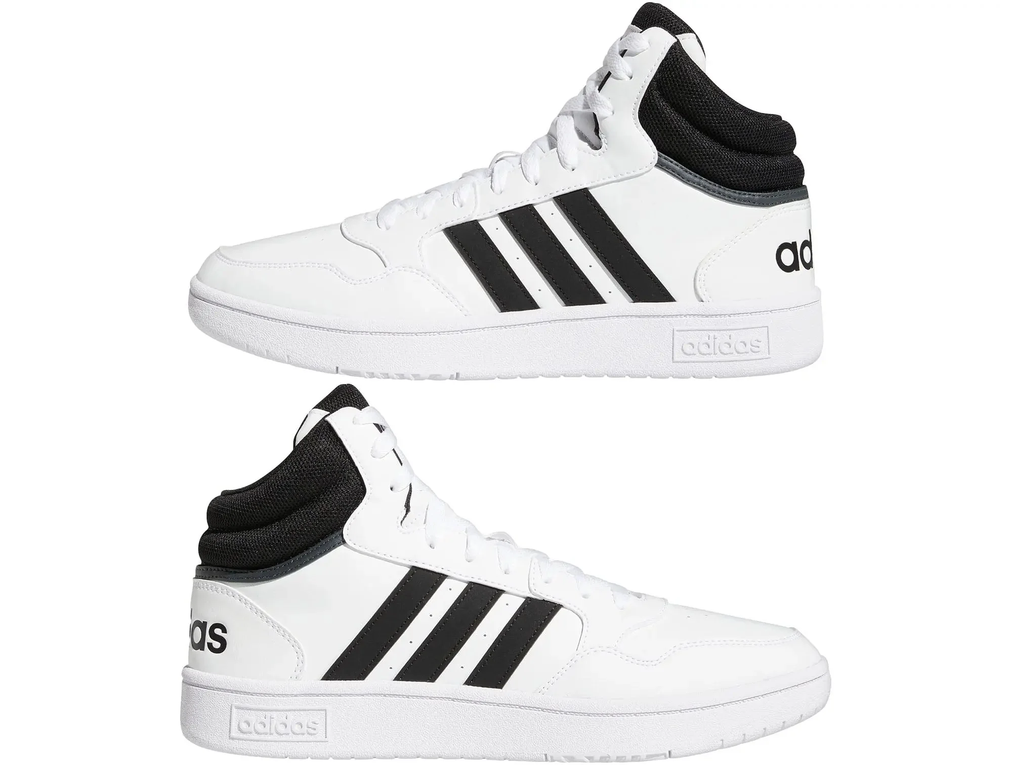 Zapatilla Adidas Hoops 3.0 Mid Hombre Blanco - Image 3