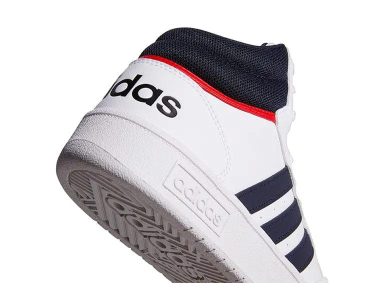 Zapatilla Adidas Hoops 3.0 Vintage Mid Hombre Blanco - Image 2