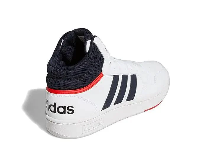 Zapatilla Adidas Hoops 3.0 Vintage Mid Hombre Blanco - Image 7